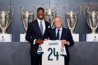 Dumfries, Real Madrid'e imzayı attı