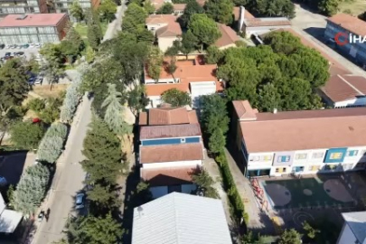 Bursa'da örnek okul projesi: 50 yıllık ağaçlar binanın içinde kaldı