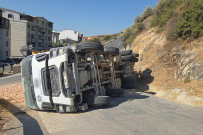 Bursa'da şoförün manevrası faciayı engelledi