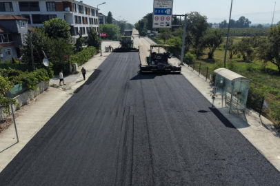 Düzce’de bin 800 metrelik yol yenileniyor