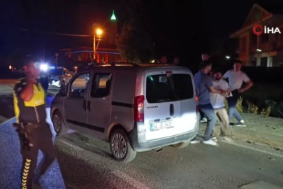Bursa'da kazayı görüntüleyen muhabire saldırı girişimi