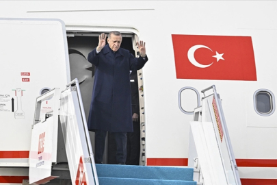 Cumhurbaşkanı Erdoğan, Kırgızistan'a gitti