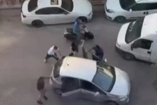 Bursa'da cadde ringe döndü, trafik durdu