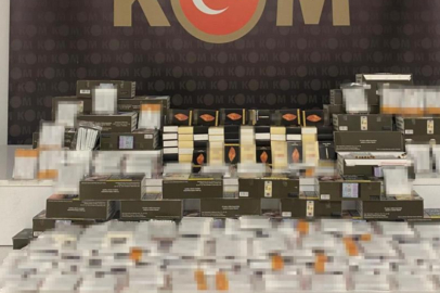 21 bin 500 adet doldurulmuş makaron ele geçirildi