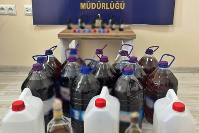 Sahte alkol operasyonunda iki kişi gözaltına alındı