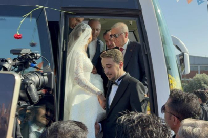 Düğün salonu yerine Tayyip Erdoğan'ı karşılamaya gittiler