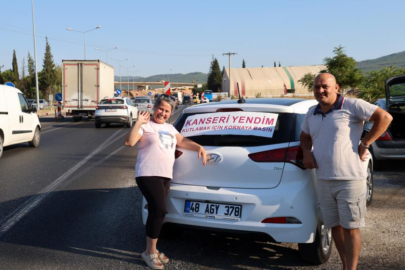 'Kanseri yendim, kutlamak için korna basın'