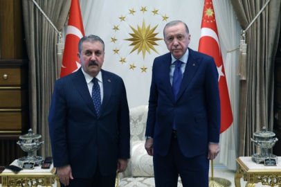 Cumhurbaşkanı Erdoğan, BBP Lideri Destici’yi kabul etti