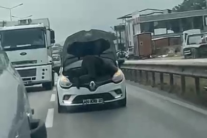 Bursa'da seyir halinde tamirat kamerada