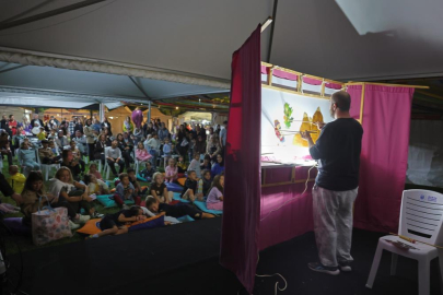 Festivalde çocuklar hem eğlendi hem spor yaptı