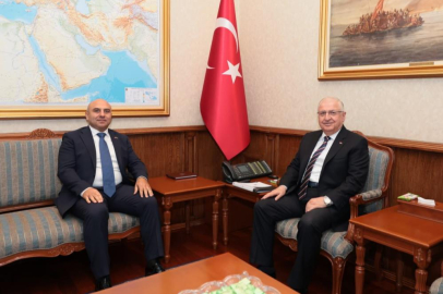 Bakan Güler, Aslanov ile görüştü