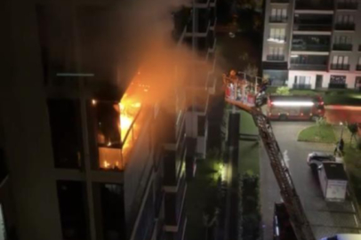 Bursa'da apartman dairesinde yangın...