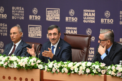 BTSO’nun konuğu Cumhurbaşkanı Yardımcısı Yılmaz oldu