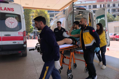 Bursa'daki kazada motosiklet sürücüsü yaralandı