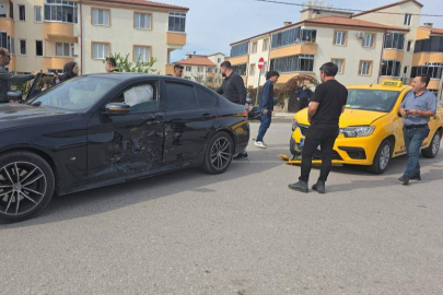 İnegöl'de korkutan kaza: 2 yaralı