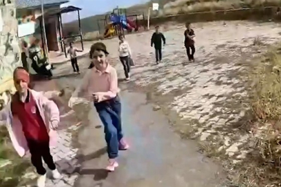 Jandarmaya yürek ısıtan sevgi çemberi