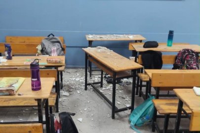 Ortaokulda sıva paniği: 3 öğrenci yaralandı