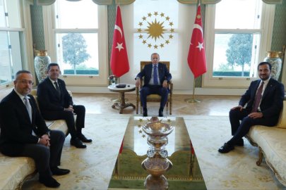 Cumhurbaşkanı Erdoğan, Başkan Çerkez'i kabul etti