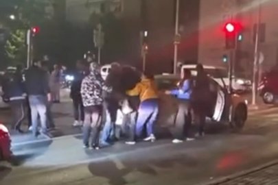 Bursa'da iki aile arasındaki kavga kamerada