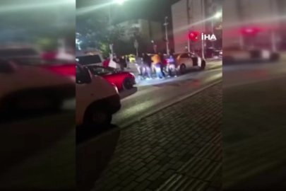 Bursa'da iki aile arasındaki kavga kamerada