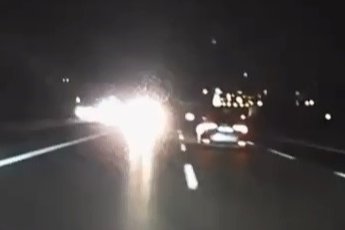 Bursa'da otobanda korku dolu anlar