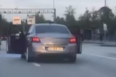 Bursa'da trafikte tehlikeli yolculuk kamerada