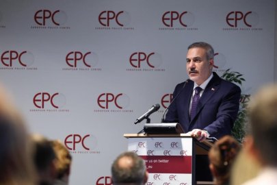 Bakan Fidan European Policy Centre düşünce kuruluşunda hitapta bulundu