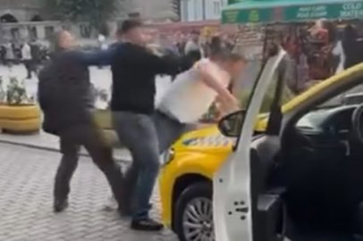 Taksicilerin yolcu alma tartışması kavgaya dönüştü