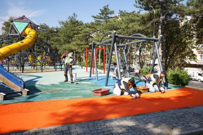 Yıldırım’da parklara kış bakımı