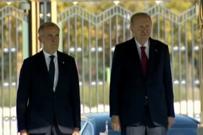 Cumhurbaşkanı Erdoğan, Mark Carney'i törenle karşıladı