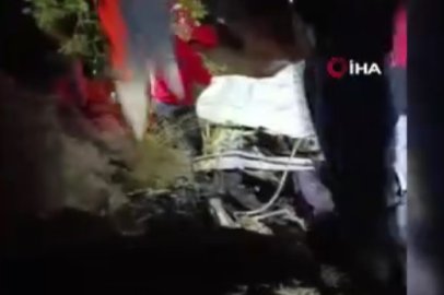 Mantar dönüşü feci kaza: Uçuruma yuvarlanan otomobilde 4 ölü, 1 yaralı