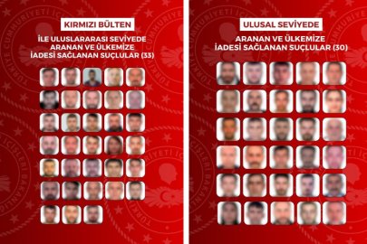 Kırmızı bültenle aranan suçlular Türkiye'ye getirildi