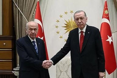 Cumhurbaşkanı Erdoğan, MHP lideri Bahçeli'yi kabul etti