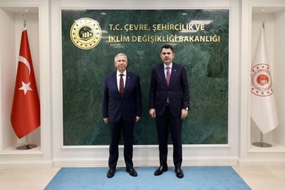 Bakan Kurum Mansur Yavaş'ı kabul etti