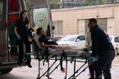 Bursa'da karnına tel saplanan çocuk hastaneye kaldırıldı