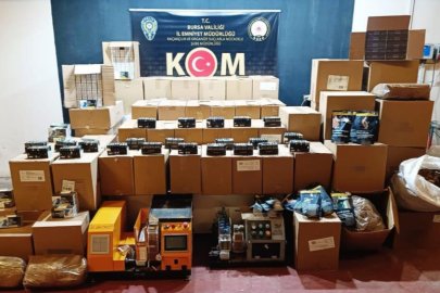 Bursa'da kaçak sigara ve tütün operasyonu