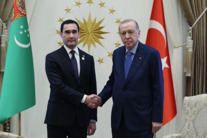 Cumhurbaaşkanı Erdoğan, Türkmenistan Devlet Başkanı Berdimuhammedov bir araya geldi