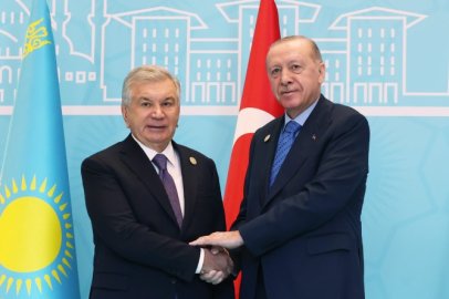 Cumhurbaşkanı Erdoğan, TDT Zirvesi’ne katılan liderleri karşıladı