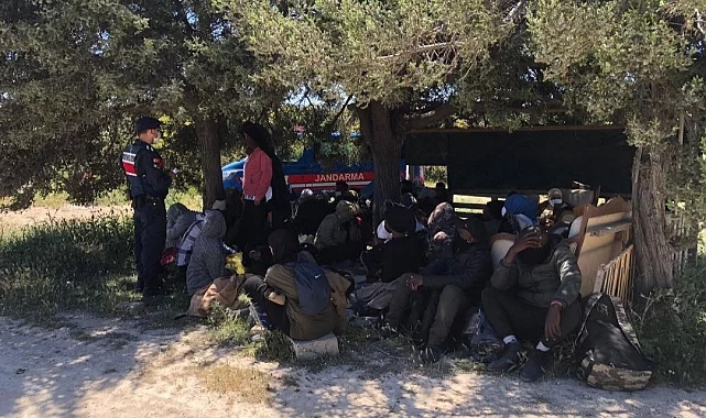 63 düzensiz göçmen yakalandı 