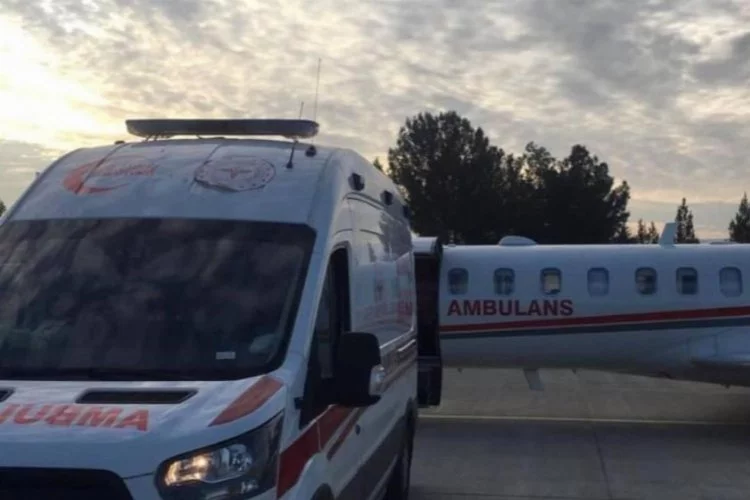 Ambulans uçak, 40 günlük bebek için havalandı