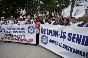 Bursa'da Durak Tekstil işçileri 83 gündür grevde