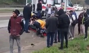 Bursa'da feci kaza! Taklalar atan araçta 1 ölü, 1 yaralı