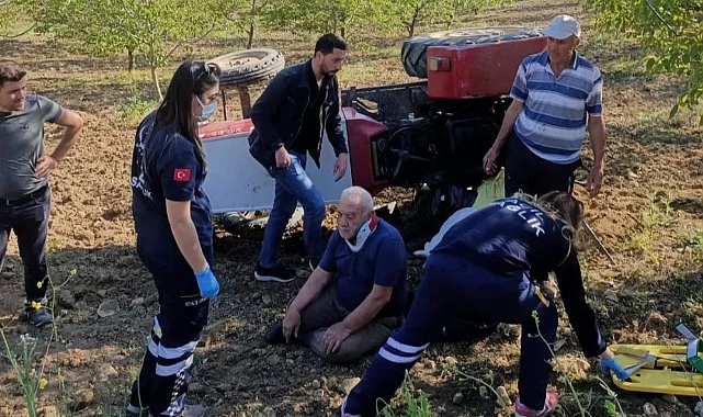 Bursa'da feci traktör kazası! Kanlar içinde kaldı 
