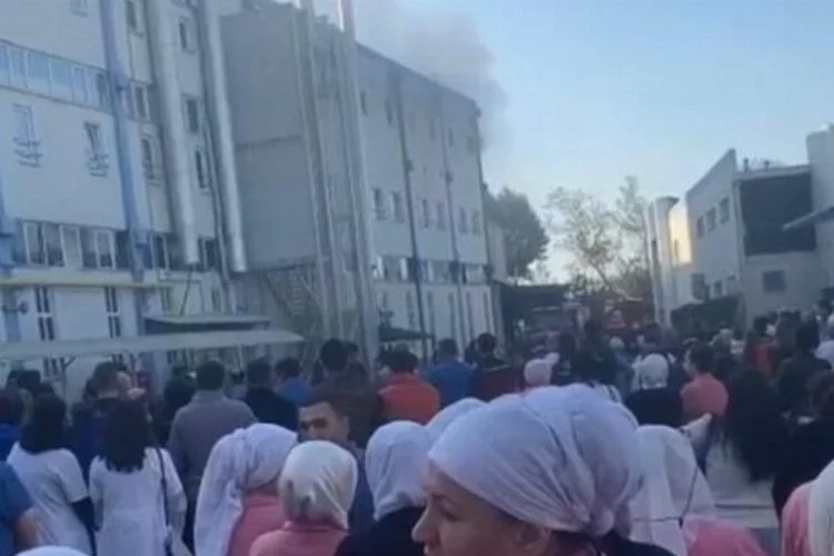 Bursa'da sanayi bölgesinde fabrikada yangın
