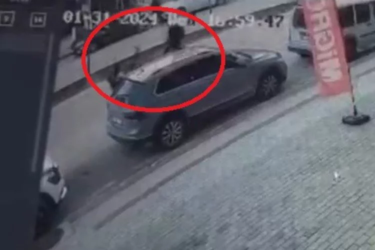 Bursa'da silahlı saldırı kamerada