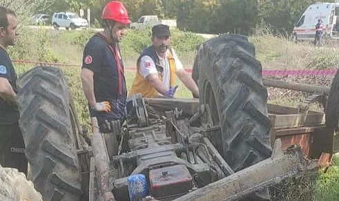 Bursa'da traktör kazası! Talihsiz çiftçi hayatını kaybetti