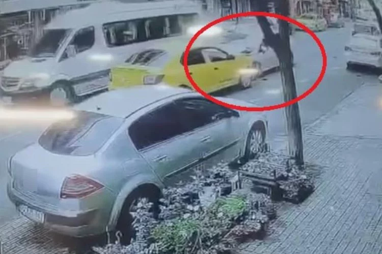 Bursa'daki zincirleme kaza kamerada