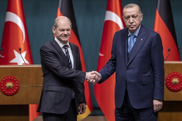 Cumhurbaşkanı Erdoğan, Başbakan Scholz ile görüştü
