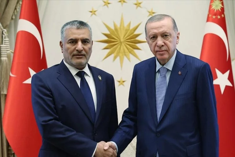 Cumhurbaşkanı Erdoğan,Başkan Tekale'yi kabul etti