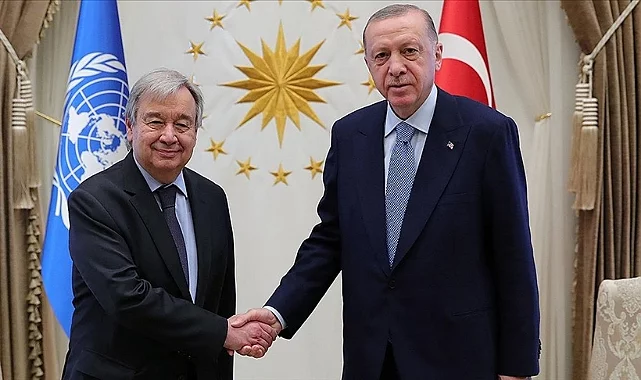 Cumhurbaşkanı Erdoğan, BM Genel Sekreteri Guterres'i kabul etti 